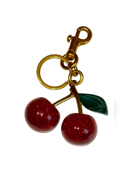 Accessories - NWT - Cherry Bag Charm/Keychain with Gold Accents